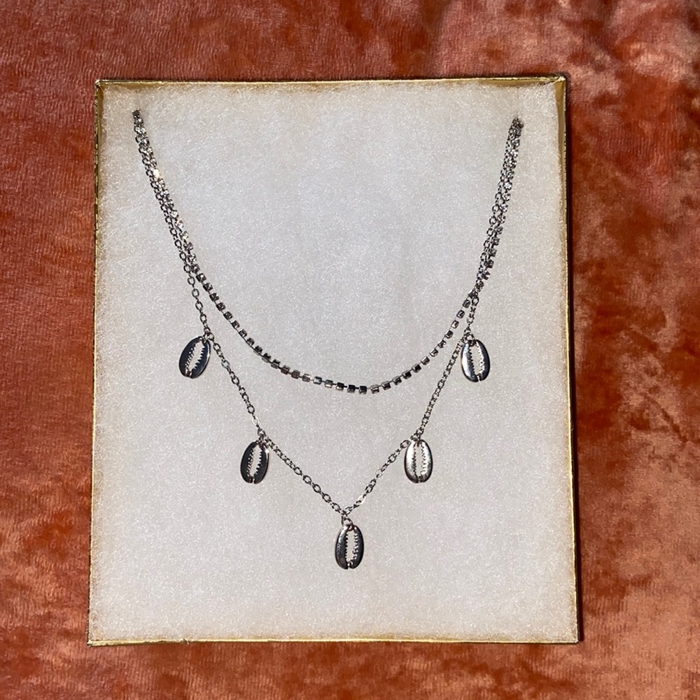 Seashell Silver Necklace